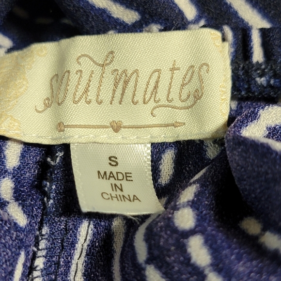 Soulmates Women’s Juniors Short Skirt Size Small Multicolored Blue White - Picture 7 of 9